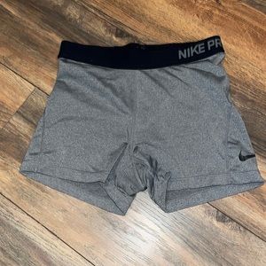 gray nike pros